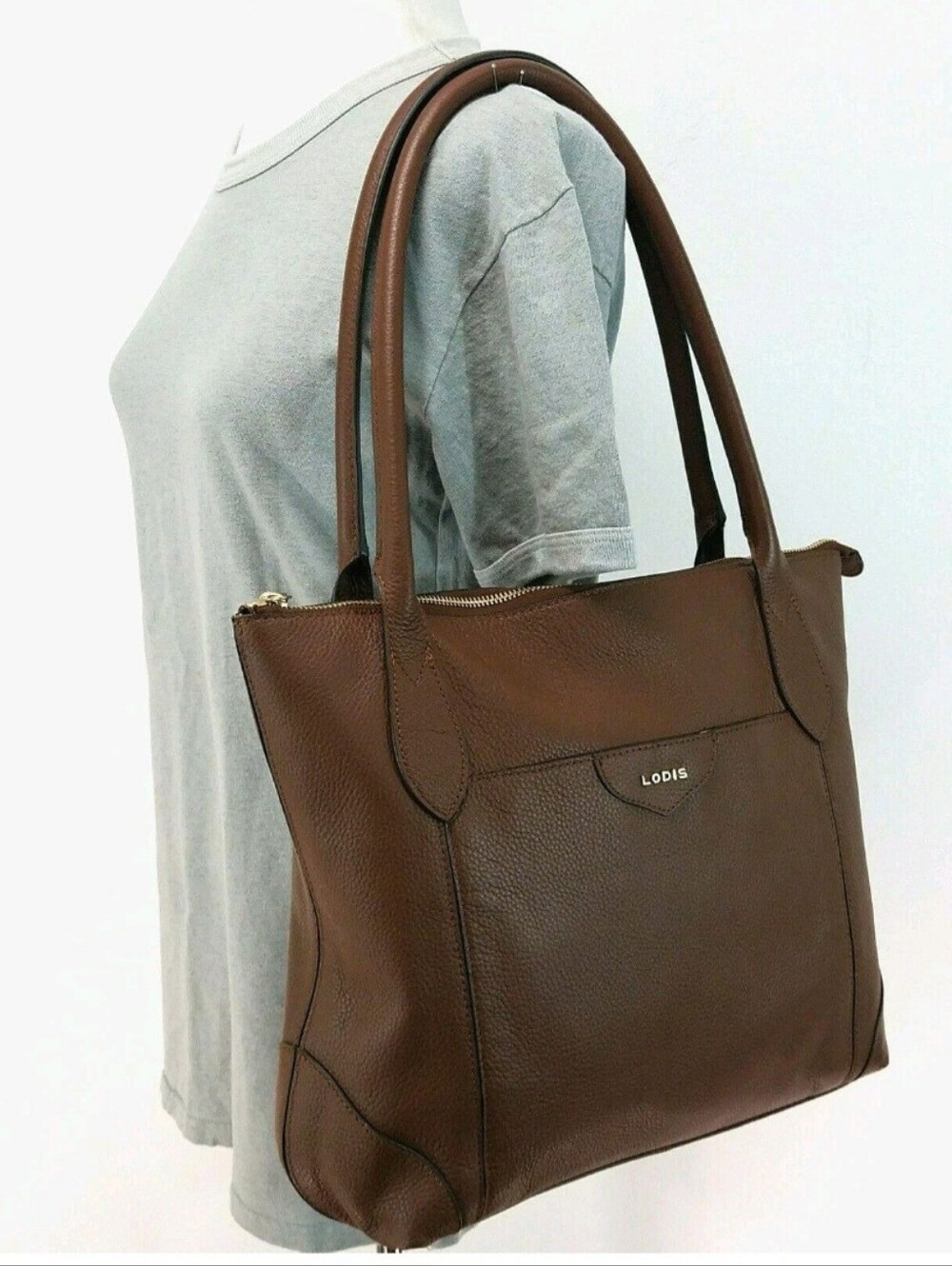 LODIS Pebbled Leather Kiera Shoulder Bag